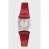 Constellation Quadra watch with a square case