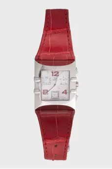 Constellation Quadra watch with a square case