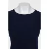 Cashmere jumper with short sleeves