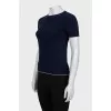Cashmere jumper with short sleeves