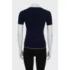 Cashmere jumper with short sleeves