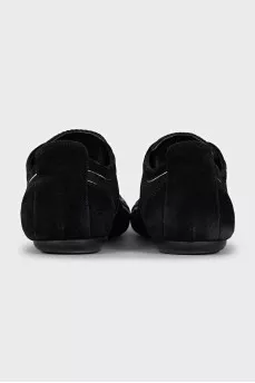 Men's suede and textile sneakers