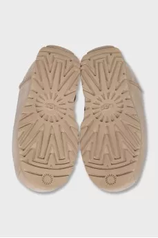 Beige insulated UGG boots