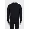 Black cardigan with a patch