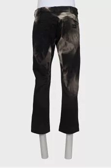 Мужские джинсы tie-dye