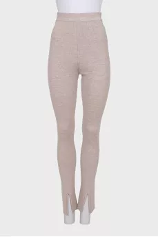 A fitted suit made of wool and silk