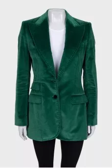 Green fitted jacket