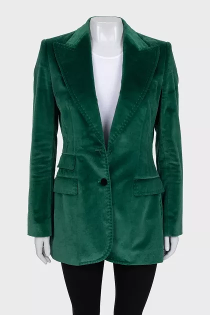 Green fitted jacket
