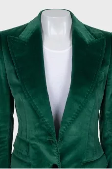 Green fitted jacket