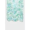Printed draped mini dress