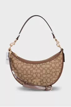 Brown hobo bag with tag