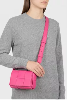 Pink Cassette Crossbody Bag