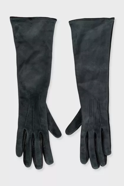 Long lambskin gloves