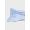 Linen cap with embroidered logo