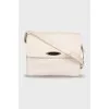 White leather crossbody bag