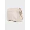 White leather crossbody bag