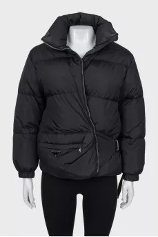 Down jacket with a fastex fastener