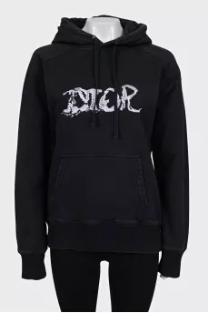 Чорне худі by Christian Dior x Peter Doig