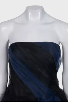 Off-the-shoulder dress with a full skirt