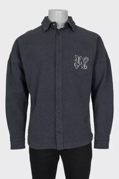 Men's oversized shirt with buttons