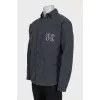 Men's oversized shirt with buttons