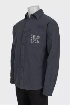 Чоловіча сорочка крою oversize на кнопках