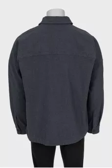 Чоловіча сорочка крою oversize на кнопках