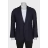 Men's dark blue fitted jacket