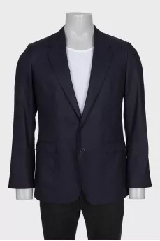Men's dark blue fitted jacket
