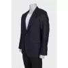 Men's dark blue fitted jacket