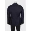 Men's dark blue fitted jacket