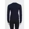 Blue cashmere pullover