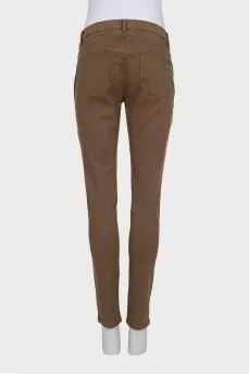 Slim-fit jeans with zippered pockets