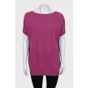 Loose-fitting pink jumper