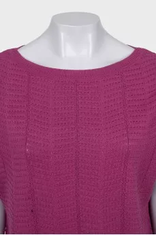 Loose-fitting pink jumper