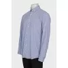 Men's blue print shirt with tag