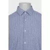 Men's blue print shirt with tag