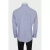 Men's blue print shirt with tag