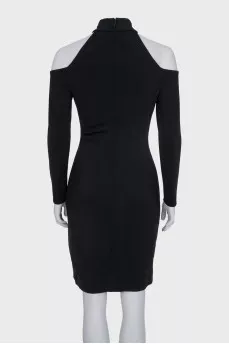 Off-the-shoulder, fitted dress