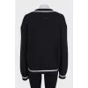 Black unisex pullover