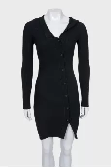 Long sleeve buttoned bodycon dress