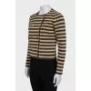 Gold striped cardigan