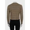 Gold striped cardigan