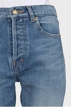 Джинсы slim fit с фирменной вышивкой