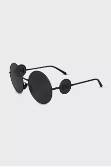 Round sunglasses with logo