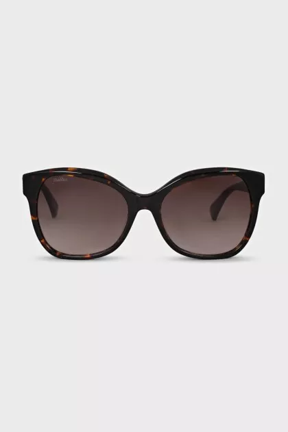 Gradient sunglasses with gold logo