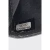Leather cardholder with brand logo