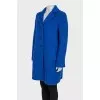 Blue single-breasted coat