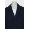 Men's straight coat with buttons