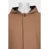Men's coat with a hood